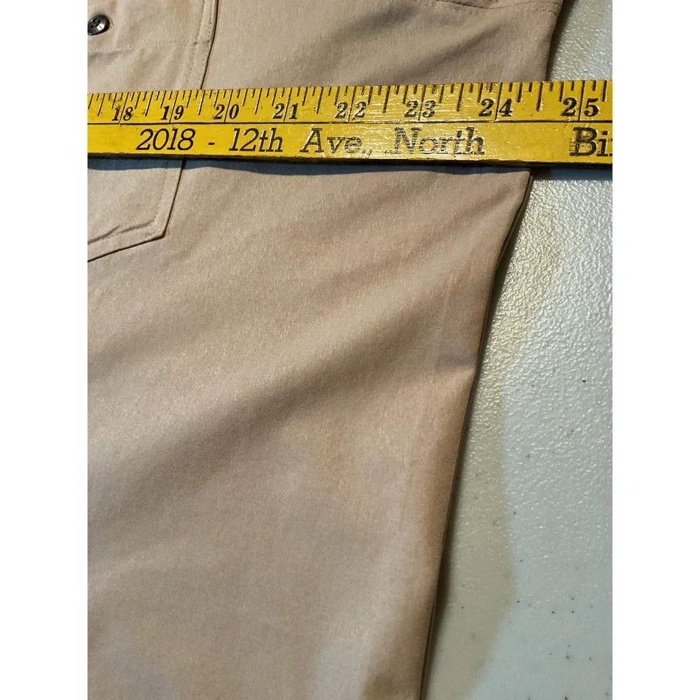 North End Mens Performance Long Sleeve Shirt‎ Stone Tan 87045 Moisture Wicking L